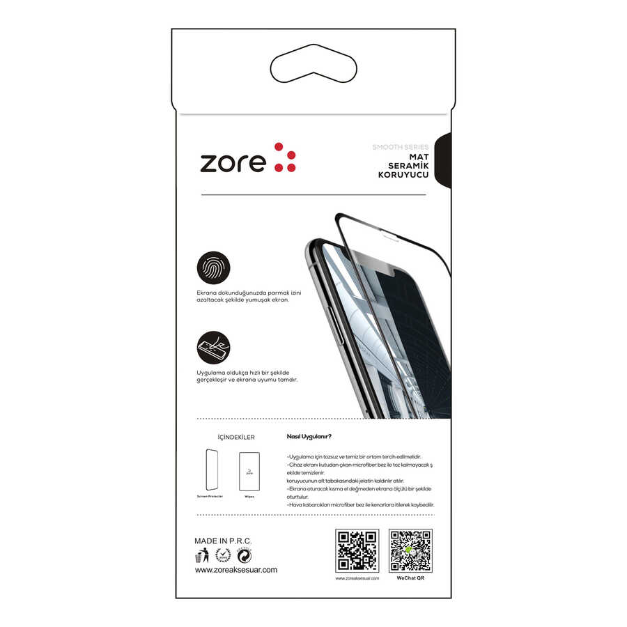 Apple iPhone XS 5.8 Zore Matte Ceramic Screen Protector - 2