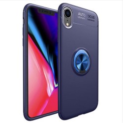 Apple iPhone XR 6.1 Kılıf Zore Ravel Silikon Kapak Mavi