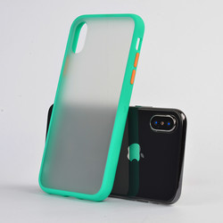 Apple iPhone XS Max 6.5 Case Zore Fri Silicon Turquoise