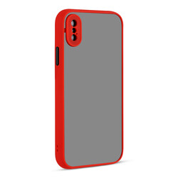 Apple iPhone XS Max 6.5 Case Zore Hux Cover Red