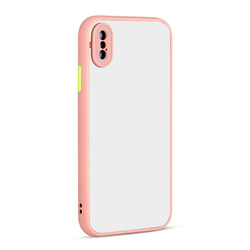 Apple iPhone XS Max 6.5 Case Zore Hux Cover Pink