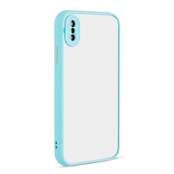 Apple iPhone XS Max 6.5 Case Zore Hux Cover Turquoise