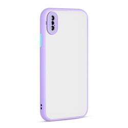 Apple iPhone XS Max 6.5 Case Zore Hux Cover Lila