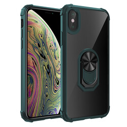Apple iPhone XS Max 6.5 Case Zore Mola Cover Green