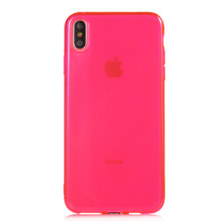Apple iPhone XS Max 6.5 Case Zore Mun Silicon Pink