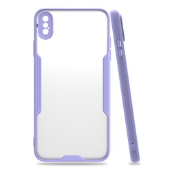 Apple iPhone XS Max 6.5 Case Zore Parfe Cover Purple