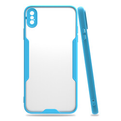 Apple iPhone XS Max 6.5 Case Zore Parfe Cover Blue