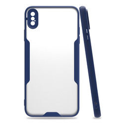 Apple iPhone XS Max 6.5 Case Zore Parfe Cover Navy blue