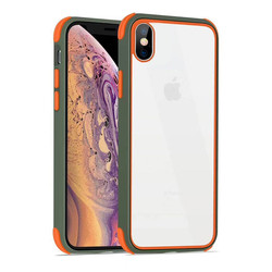 Apple iPhone XS Max 6.5 Case Zore Tiron Cover Green