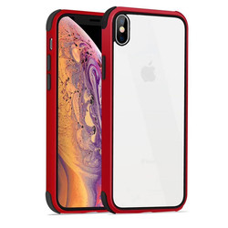 Apple iPhone XS Max 6.5 Case Zore Tiron Cover Red