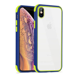 Apple iPhone XS Max 6.5 Case Zore Tiron Cover Navy blue