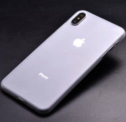Apple iPhone XS Max 6.5 Kılıf Zore 1.Kalite PP Silikon Beyaz