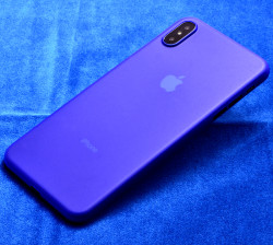 Apple iPhone XS Max 6.5 Kılıf Zore 1.Kalite PP Silikon Mavi