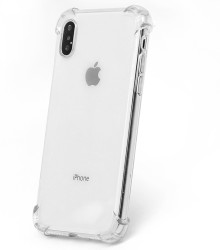 Apple iPhone XS Max 6.5 Kılıf Zore Nitro Anti Shock Silikon Renksiz