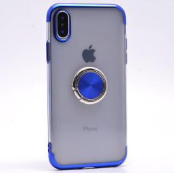 Apple iPhone XS Max 6.5 Kılıf Zore Gess Silikon Mavi