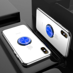 Apple iPhone XS Max 6.5 Kılıf Zore Les Silikon Mavi