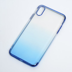 Apple iPhone XS Max 6.5 Kılıf Zore Moss Silikon Mavi