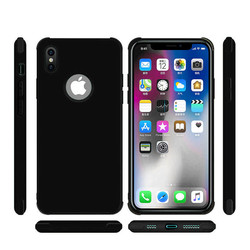 Apple iPhone XS Max 6.5 Kılıf Zore Neva Silikon Siyah