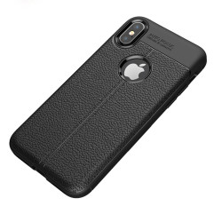 Apple iPhone XS Max 6.5 Kılıf Zore Niss Silikon Kapak Siyah