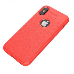 Apple iPhone XS Max 6.5 Kılıf Zore Niss Silikon Kapak Kırmızı