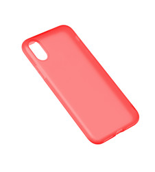 Apple iPhone XS Max 6.5 Kılıf Zore Odos Silikon Kırmızı