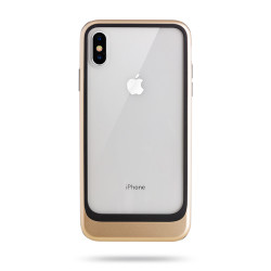 Apple iPhone XS Max 6.5 Kılıf Roar Ace Hybrid Ultra Thin Kapak Gold