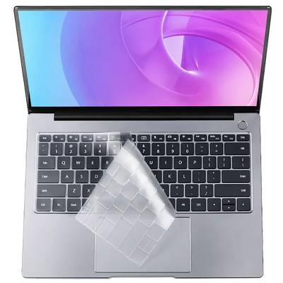 Apple Macbook 13' Pro Touch Bar A1706 Zore Keyboard Protector Transparent Frosted Silicone Pad Colorless