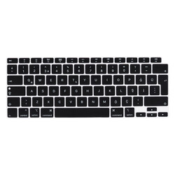Apple Macbook 13.3' Air M1 Zore Klavye Koruyucu Silikon Ped Siyah