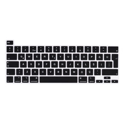 Apple Macbook 13.3' Pro 2022 M2 Zore Keyboard Protector Silicon Ped Black