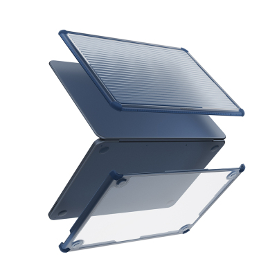 Apple Macbook Neo 13’ A3404 Skinarma Vibron Series Clip-On Cover Navy blue