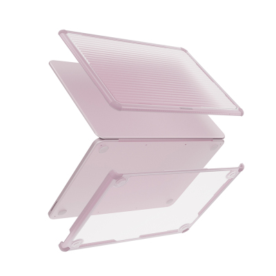 Apple Macbook Neo 13’ A3404 Skinarma Vibron Serisi Klipsli Kurulum Özellikli Kapak Pembe