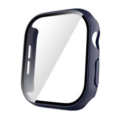 Apple Watch 10 42mm Hard PC Case and Screen Protector Zore Watch Gard 35 Midnight Blue