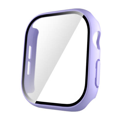 Apple Watch 10 42mm Hard PC Case and Screen Protector Zore Watch Gard 35 Purple