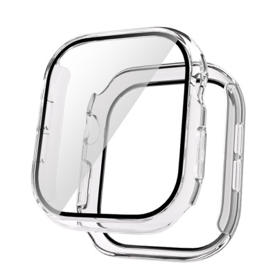 Apple Watch 10 42mm Hard PC Case Electroplatink Framed Screen Protector Zore Watch Gard 36 Şeffaf