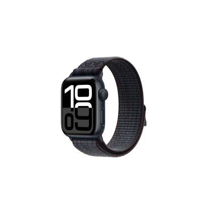 Apple Watch 10 42mm KRD-91 Hasır Kordon Strap Kayış Siyah-Mavi