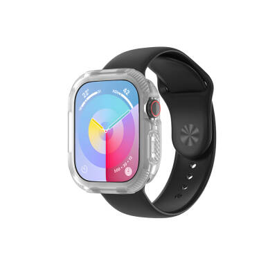 Apple Watch 10 42mm Silikon TPU Kasa Koruyucu Zore Watch Gard 17 Şeffaf