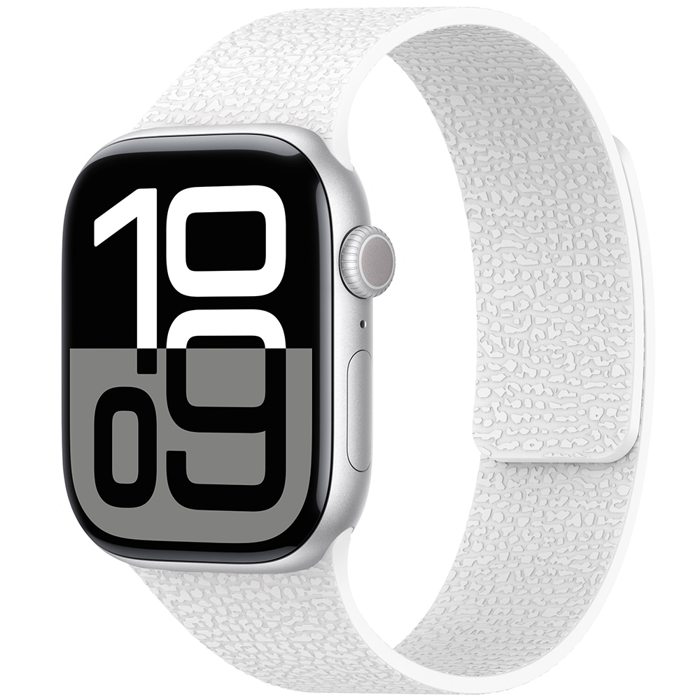 Apple Watch 10 42mm Zore KRD-136 Kabartma Desenli Silikon Kordon - 10