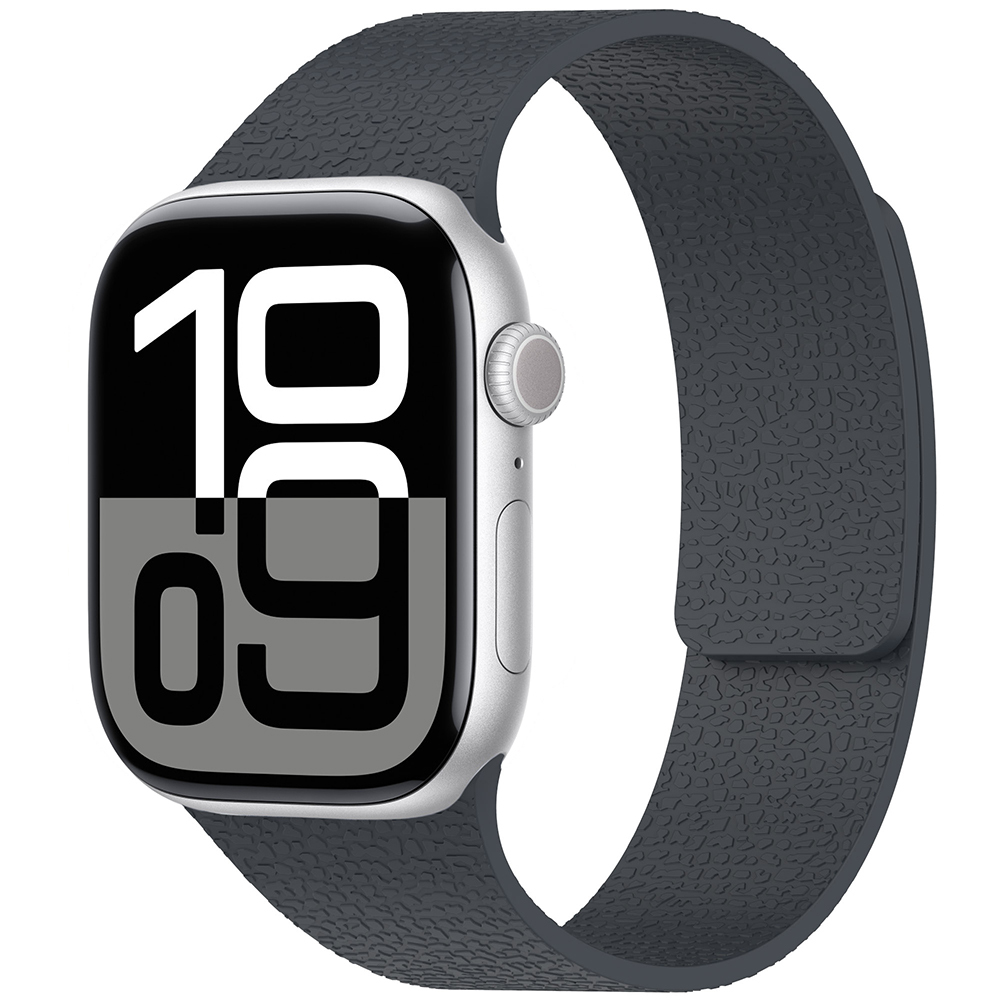 Apple Watch 10 42mm Zore KRD-136 Kabartma Desenli Silikon Kordon - 8
