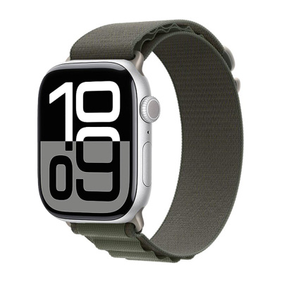 Apple Watch 10 42mm Zore KRD-74 Hasır Kordon Yeşil