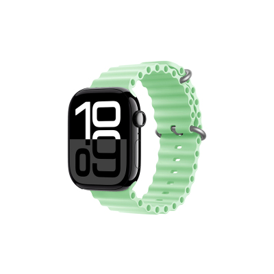 Apple Watch 10 42mm Zore KRD-75 Silicone Band Açık Yeşil