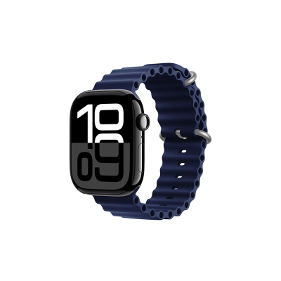 Apple Watch 10 42mm Zore KRD-75 Silicone Band Navy blue