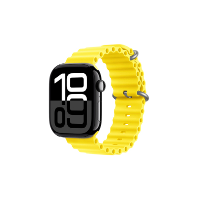 Apple Watch 10 42mm Zore KRD-75 Silicone Band Yellow