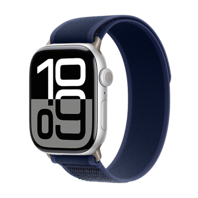 Apple Watch 10 42mm Zore KRD-77 Hasır Kordon Mavi