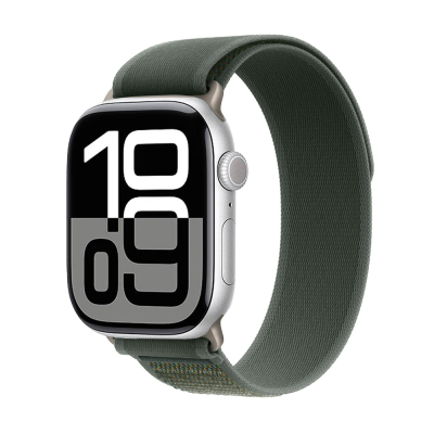 Apple Watch 10 42mm Zore KRD-77 Hasır Kordon Yeşil