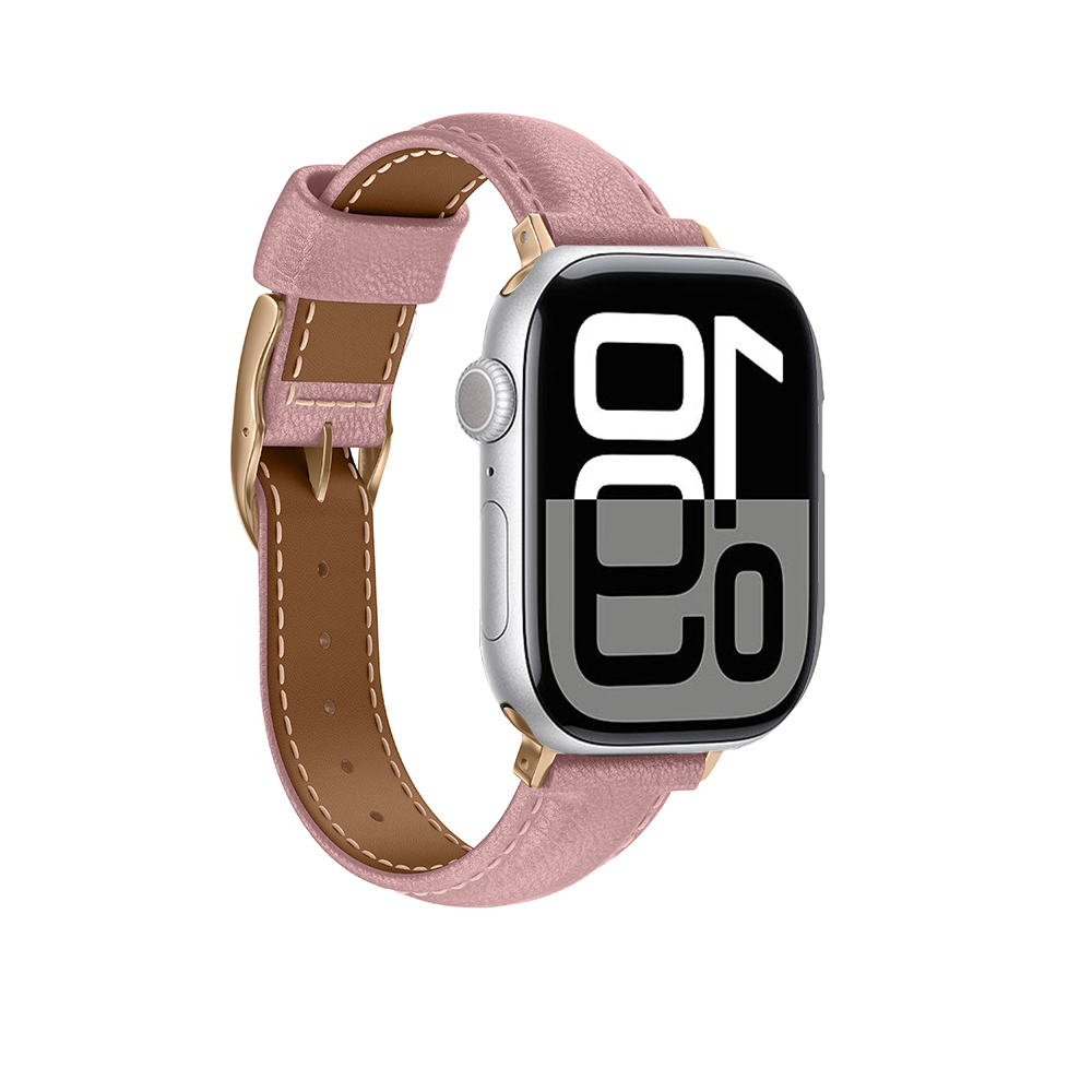 Apple Watch 10 46mm Amazingthing Glamor Class Leather Band - 17