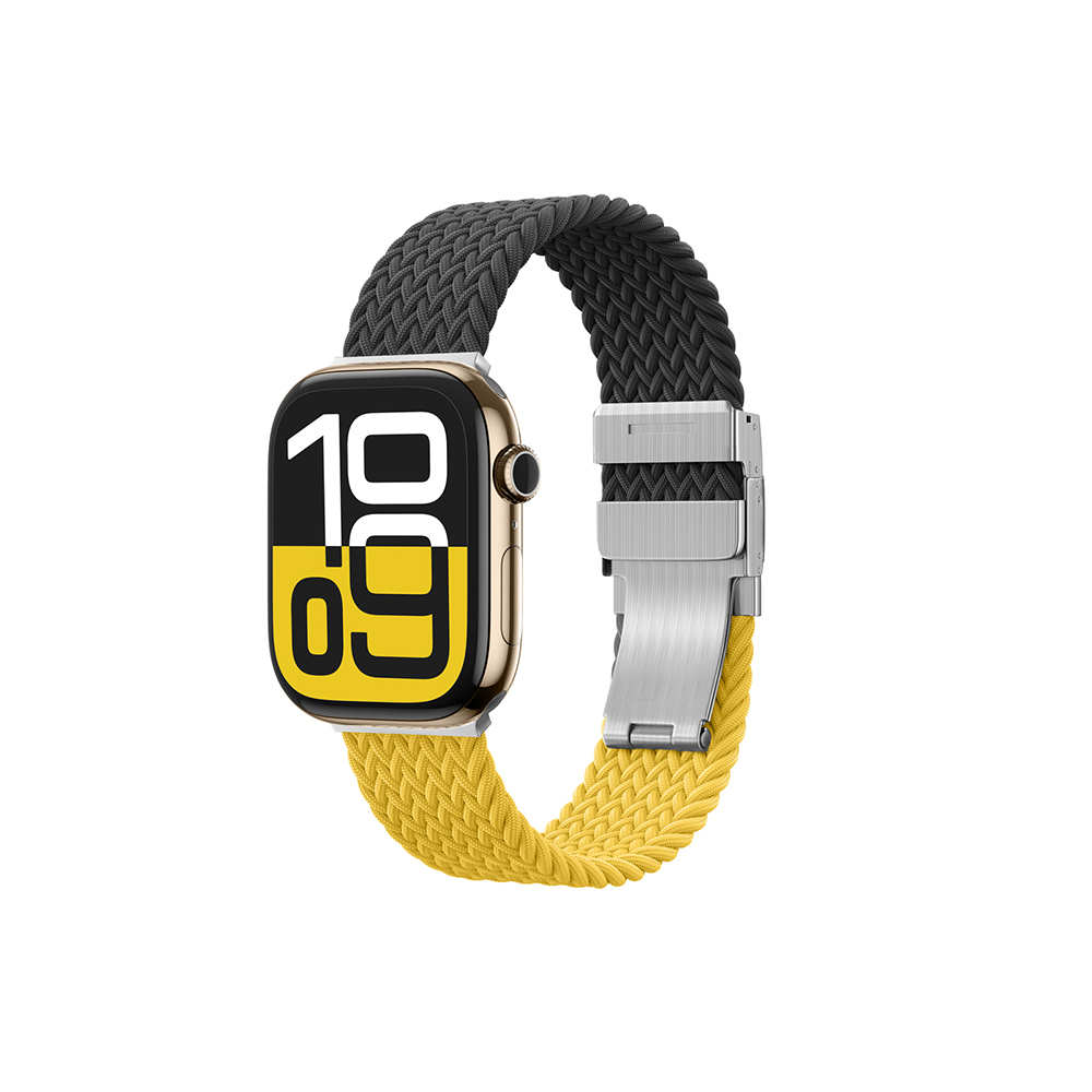 Apple Watch 10 46mm Amazingthing Glamour Blend Hasır Kordon - 1