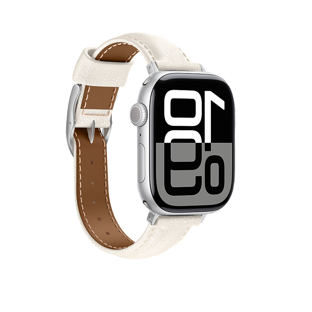 Apple Watch 10 46mm Amazingthing Glamour Class Deri Kordon - 11