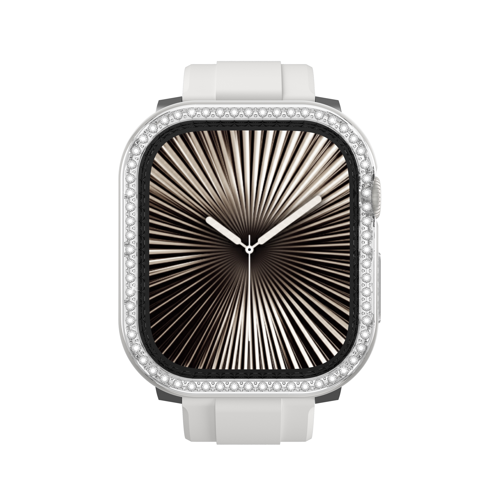 Apple Watch 10 46mm Amazingthing Gleam Fit FullGuard Taşlı Sert PC Kasa ve Ekran Koruyucu - 8