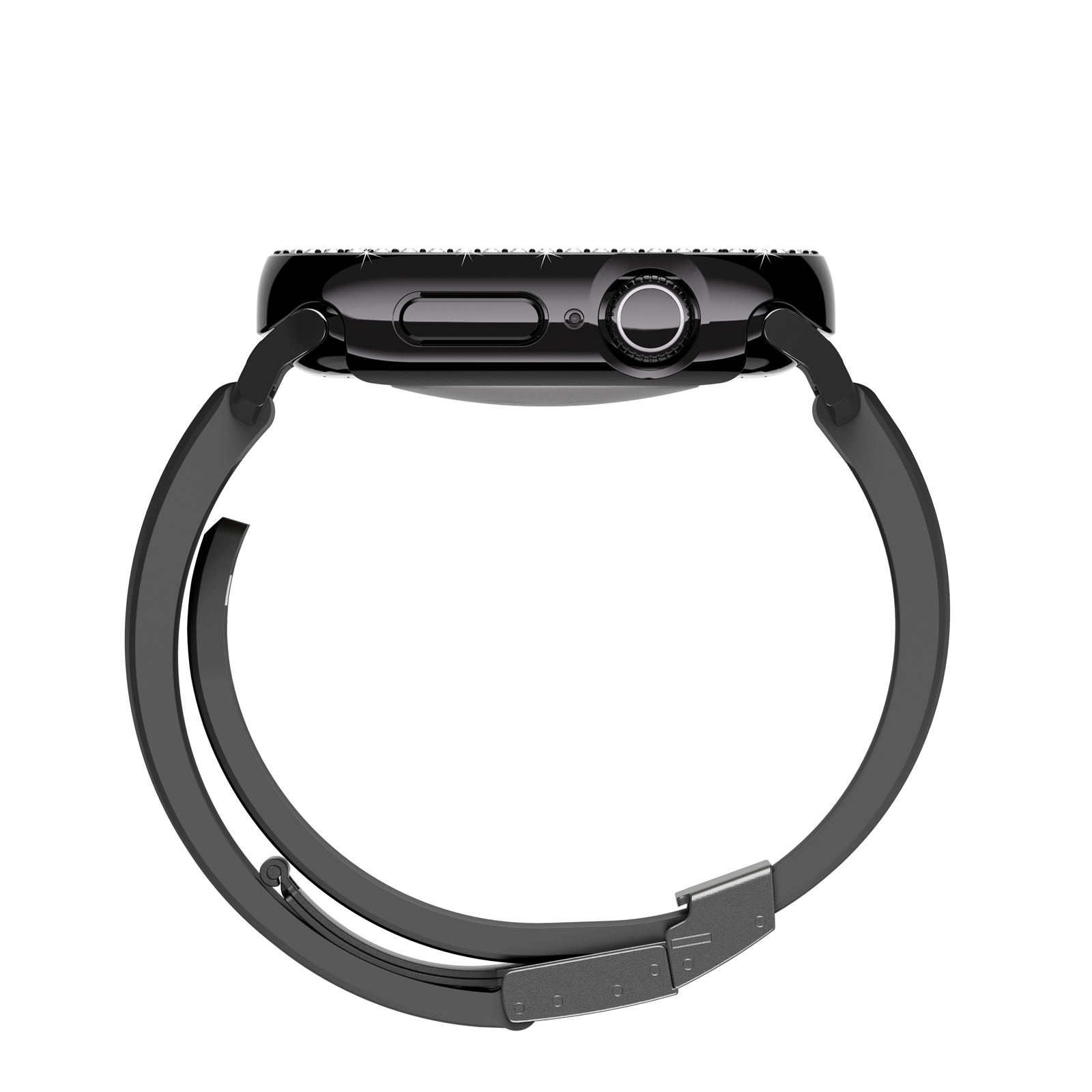 Apple Watch 10 46mm Amazingthing Gleam Fit FullGuard Taşlı Sert PC Kasa ve Ekran Koruyucu - 16