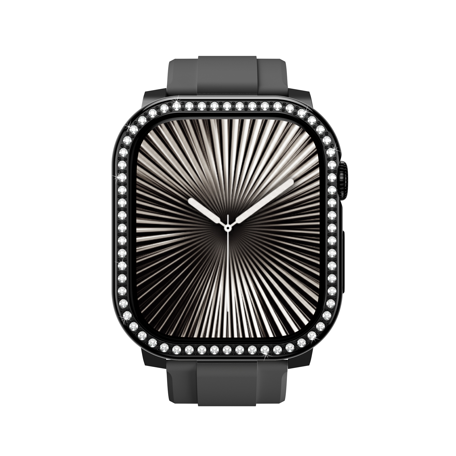 Apple Watch 10 46mm Amazingthing Gleam Fit FullGuard Taşlı Sert PC Kasa ve Ekran Koruyucu - 10